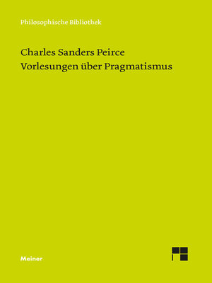 cover image of Vorlesungen über Pragmatismus